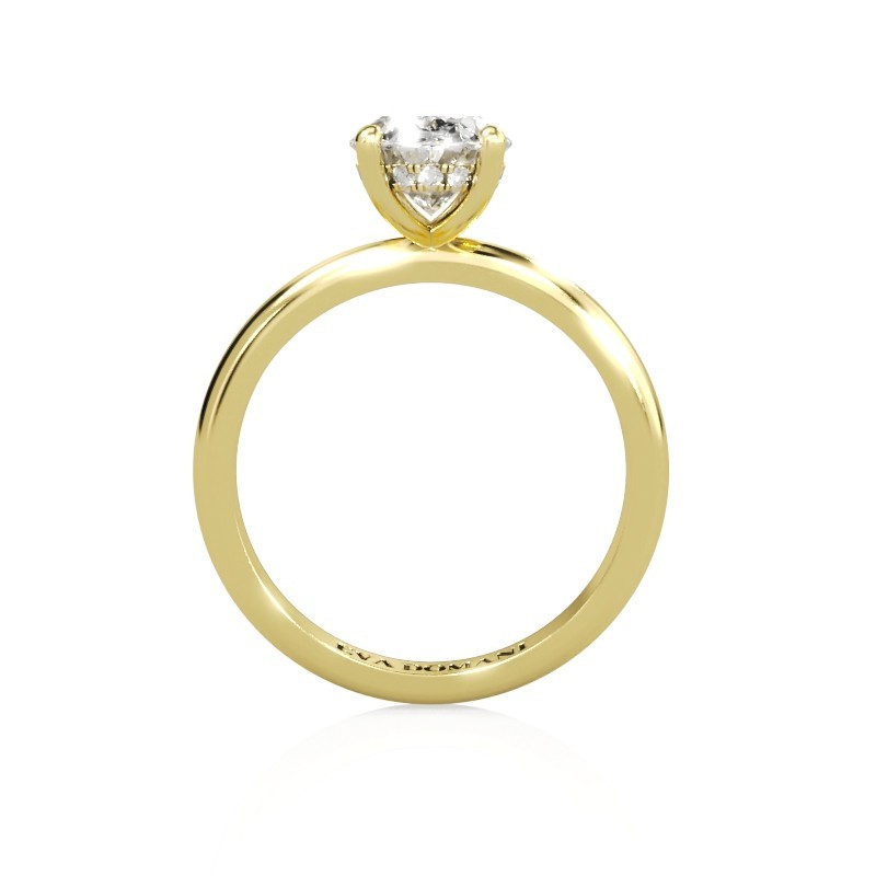 SOLITAIRE DIAMANT FORME POIRE 1