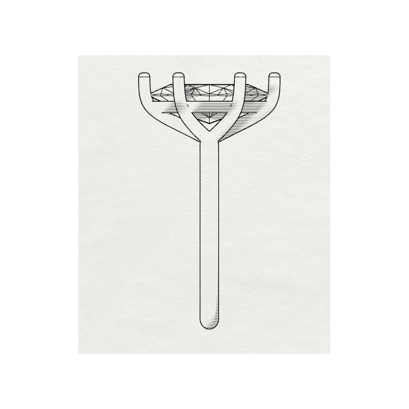 SOLITAIRE DIAMANT FORME POIRE 1