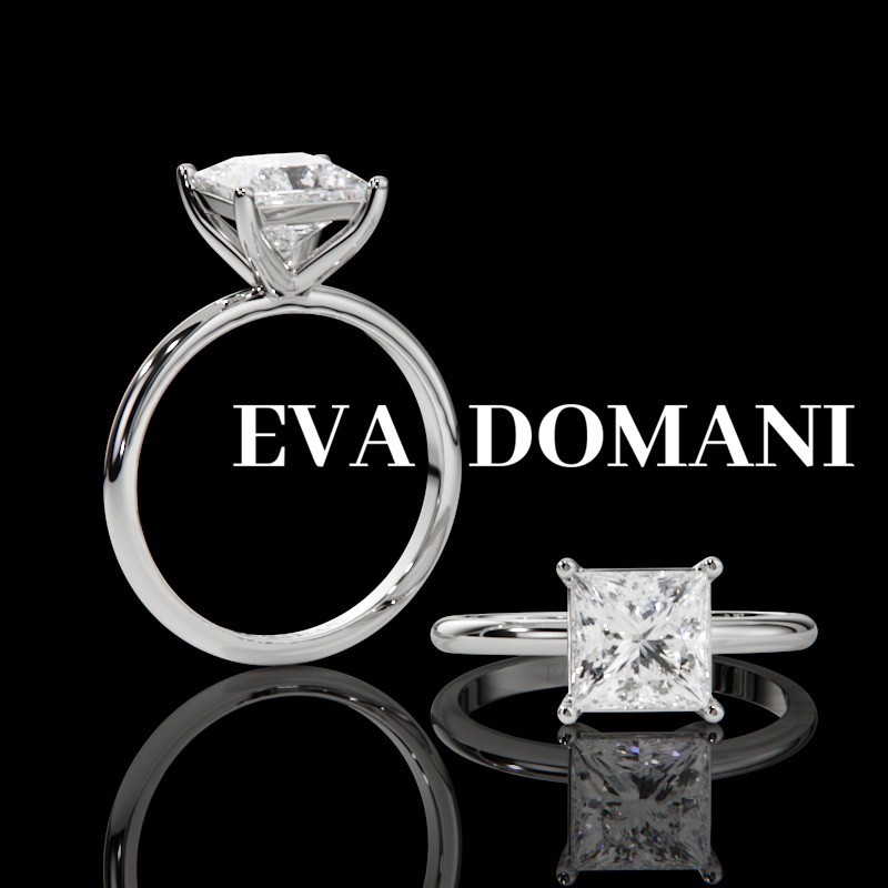 SOLITAIRE DIAMANT FORME POIRE 1