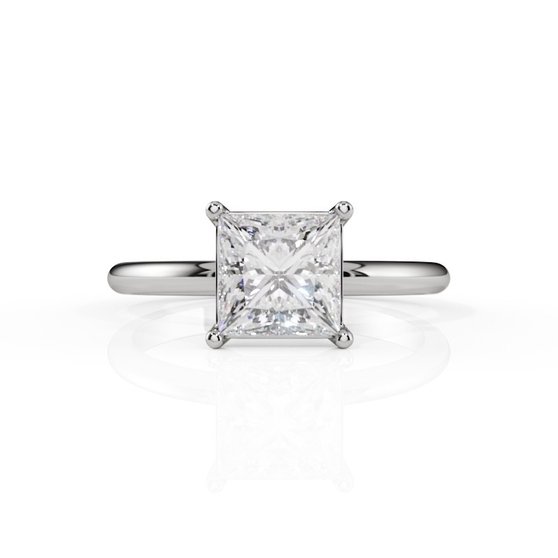 SOLITAIRE DIAMANT FORME POIRE 1