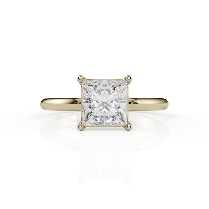 SOLITAIRE DIAMANT FORME POIRE 1