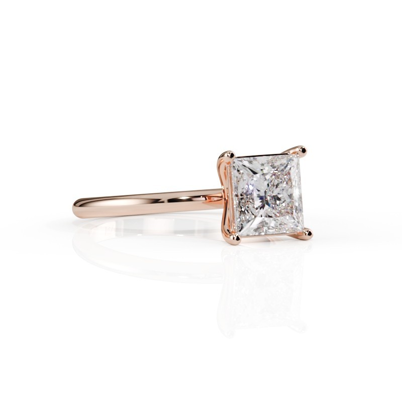 SOLITAIRE DIAMANT FORME POIRE 1