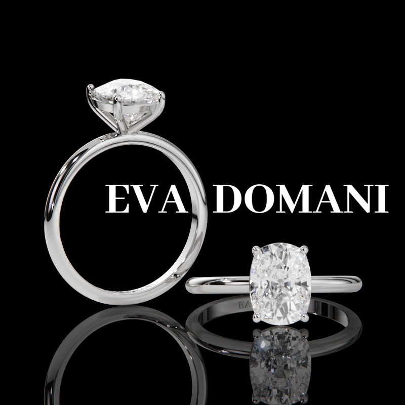 SOLITAIRE DIAMANT FORME POIRE 1