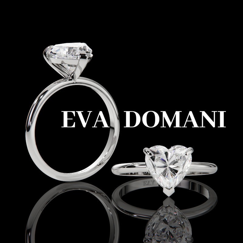 SOLITAIRE DIAMANT FORME POIRE 1