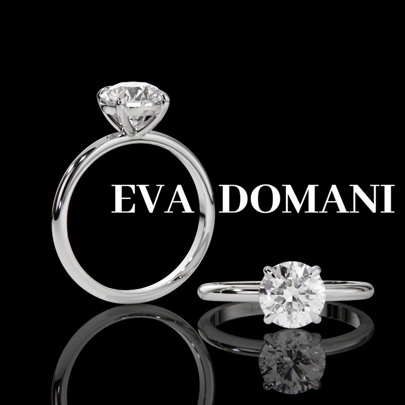 SOLITAIRE DIAMANT FORME POIRE 1