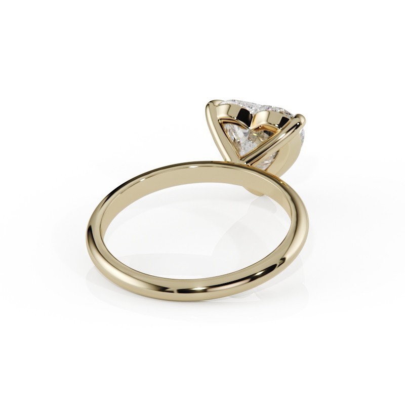 SOLITAIRE DIAMANT FORME POIRE 1