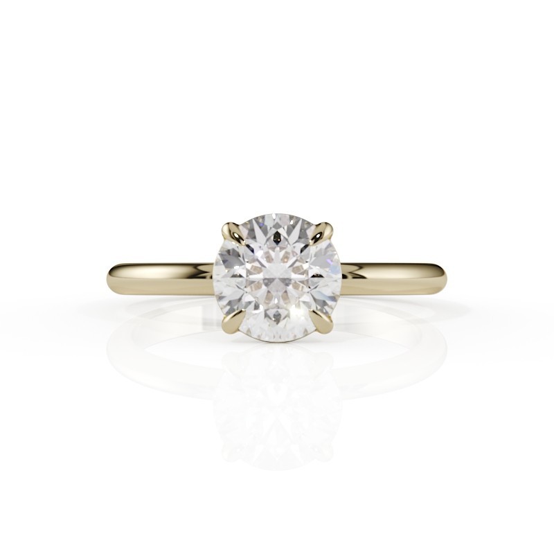 SOLITAIRE DIAMANT FORME POIRE 1