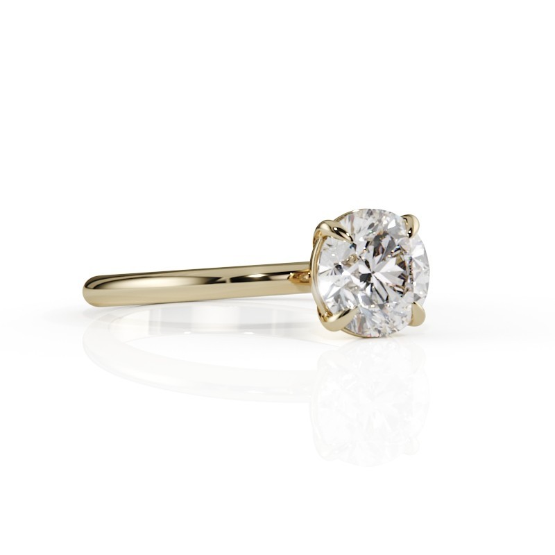 SOLITAIRE DIAMANT FORME POIRE 1