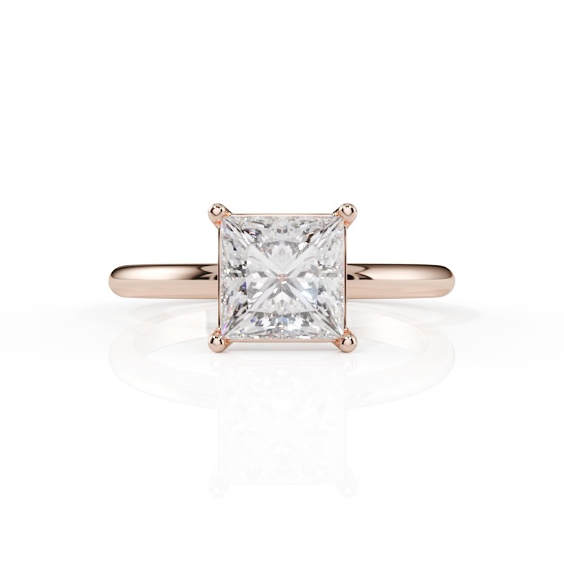 SOLITAIRE DIAMANT FORME POIRE 1