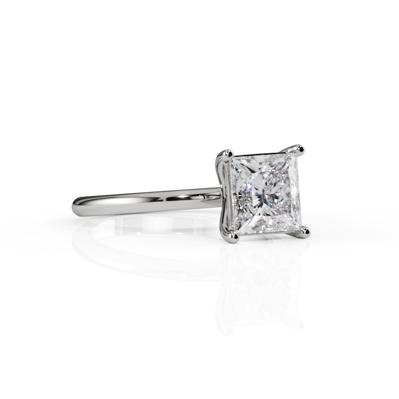 SOLITAIRE DIAMANT FORME POIRE 1