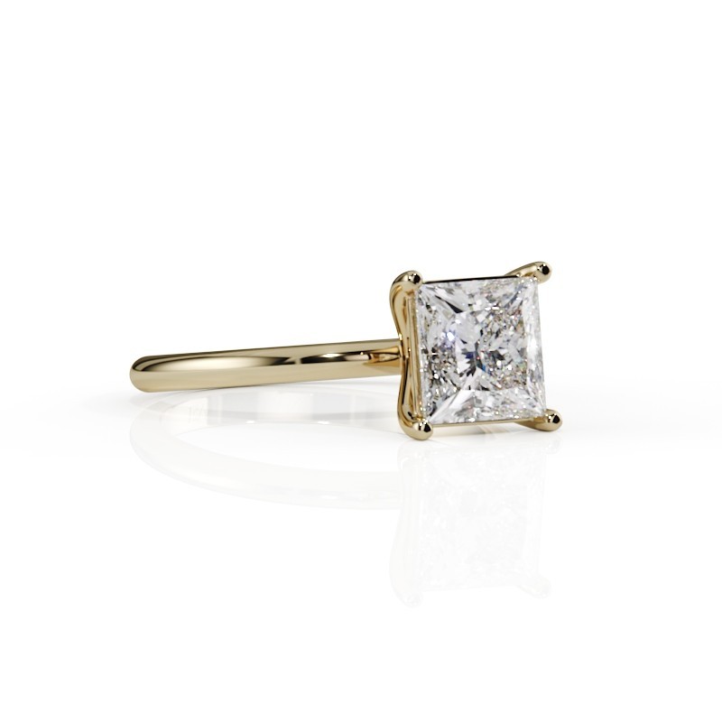 SOLITAIRE DIAMANT FORME POIRE 1