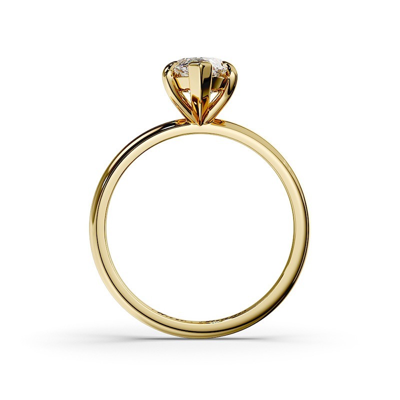 SOLITAIRE DIAMANT FORME POIRE 1