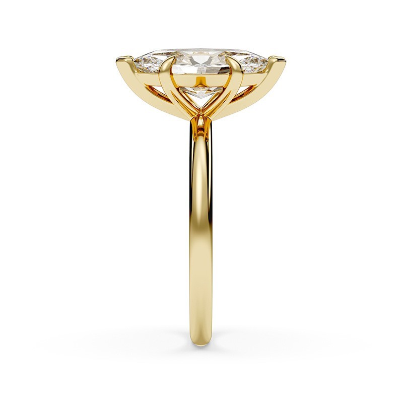 SOLITAIRE DIAMANT FORME POIRE 1