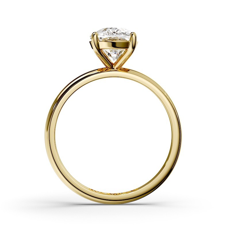 SOLITAIRE DIAMANT FORME POIRE 1