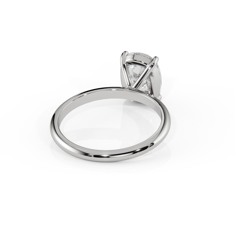 SOLITAIRE DIAMANT FORME POIRE 1