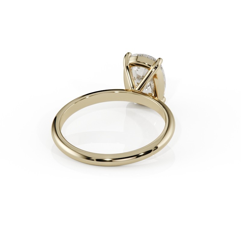 SOLITAIRE DIAMANT FORME POIRE 1