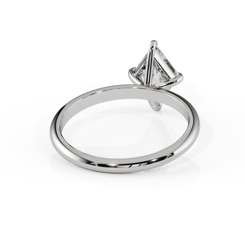 SOLITAIRE DIAMANT FORME POIRE 1