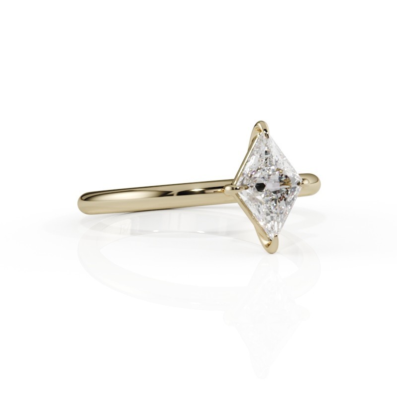 SOLITAIRE DIAMANT FORME POIRE 1