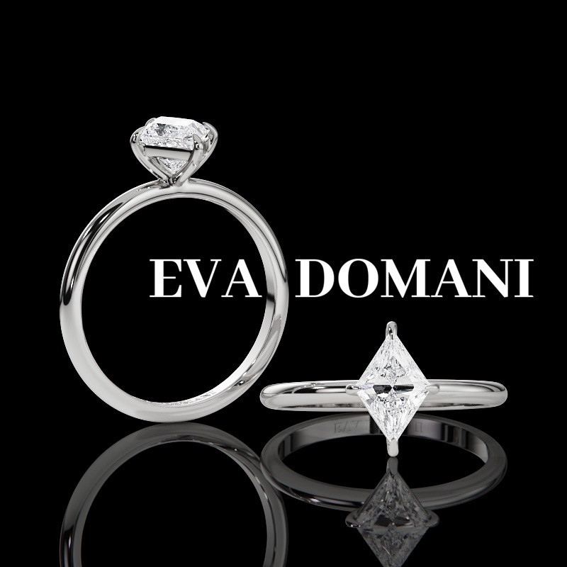 SOLITAIRE DIAMANT FORME POIRE 1