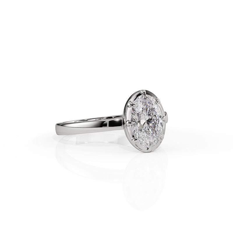 SOLITAIRE DIAMANT FORME POIRE 1