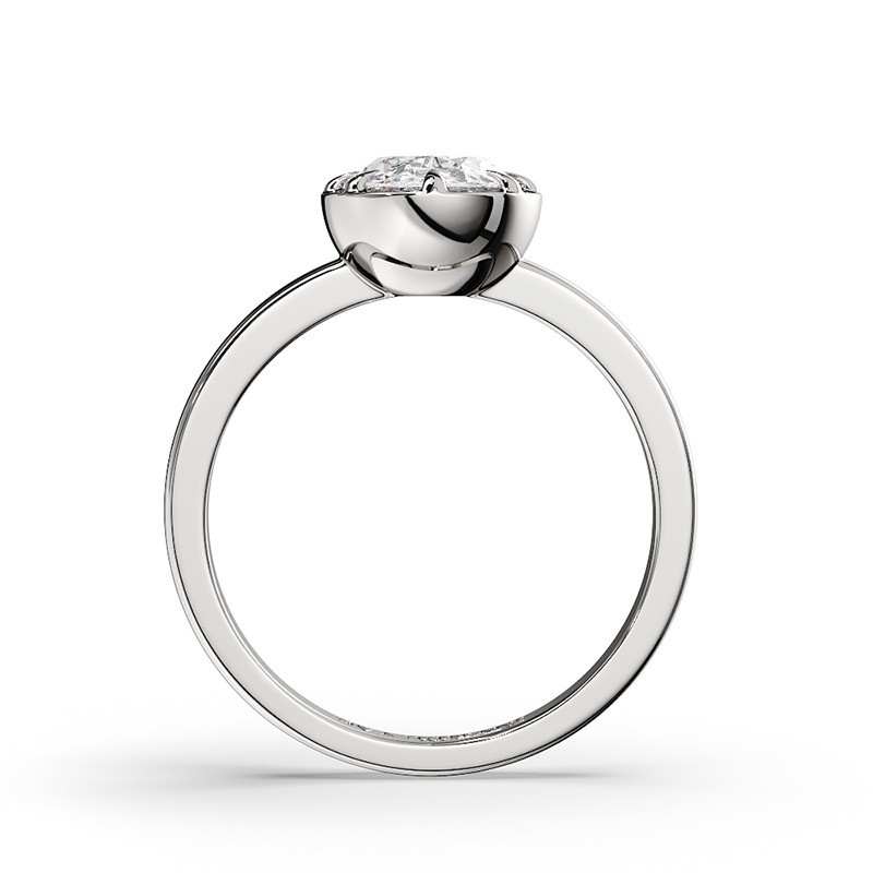 SOLITAIRE DIAMANT FORME POIRE 1