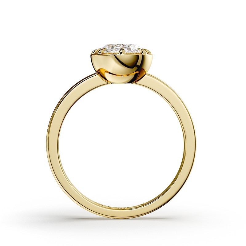 SOLITAIRE DIAMANT FORME POIRE 1