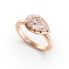 SOLITAIRE DIAMANT FORME POIRE 1