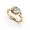 SOLITAIRE DIAMANT FORME POIRE 1
