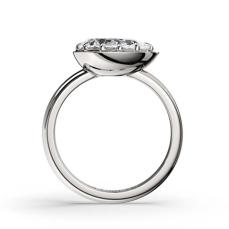 SOLITAIRE DIAMANT FORME POIRE 1