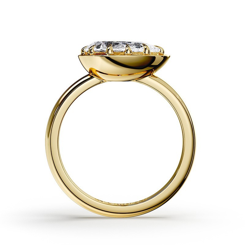 SOLITAIRE DIAMANT FORME POIRE 1
