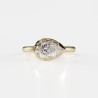 SOLITAIRE DIAMANT FORME POIRE 1