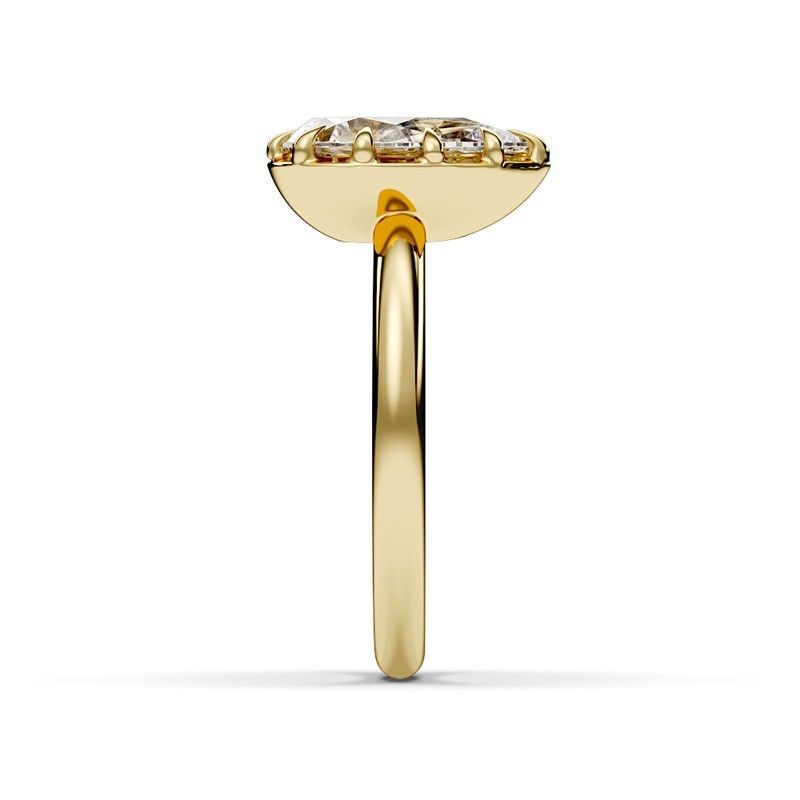 SOLITAIRE DIAMANT FORME POIRE 1