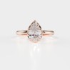 SOLITAIRE DIAMANT FORME POIRE 1
