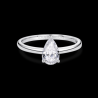 SOLITAIRE DIAMANT FORME POIRE 1