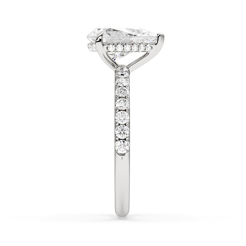 SOLITAIRE DIAMANT FORME POIRE