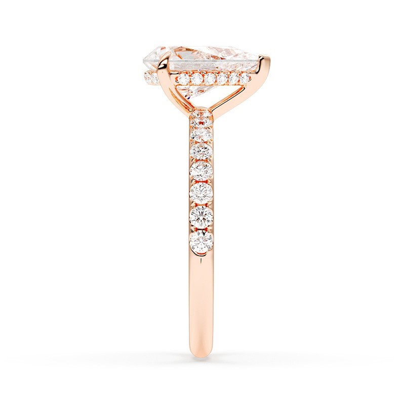 SOLITAIRE DIAMANT FORME POIRE