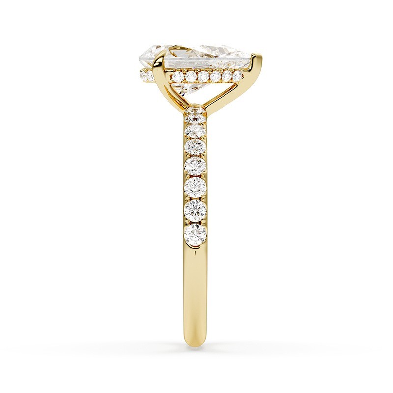 SOLITAIRE DIAMANT FORME POIRE