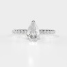 SOLITAIRE DIAMANT FORME POIRE