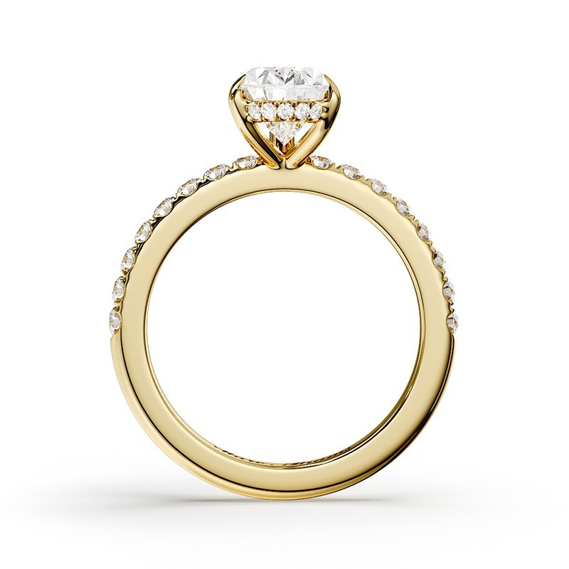 SOLITAIRE DIAMANT FORME POIRE