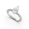 SOLITAIRE DIAMANT FORME POIRE