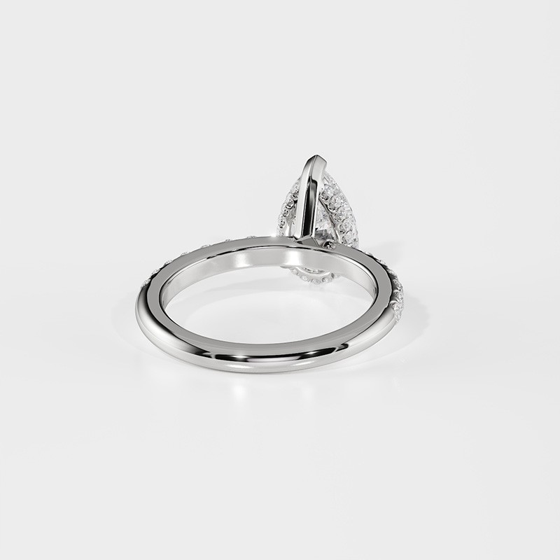 SOLITAIRE DIAMANT FORME POIRE