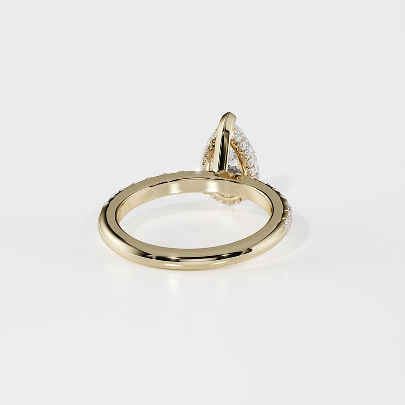 SOLITAIRE DIAMANT FORME POIRE