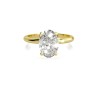 SOLITAIRE DIAMANT FORME ovale