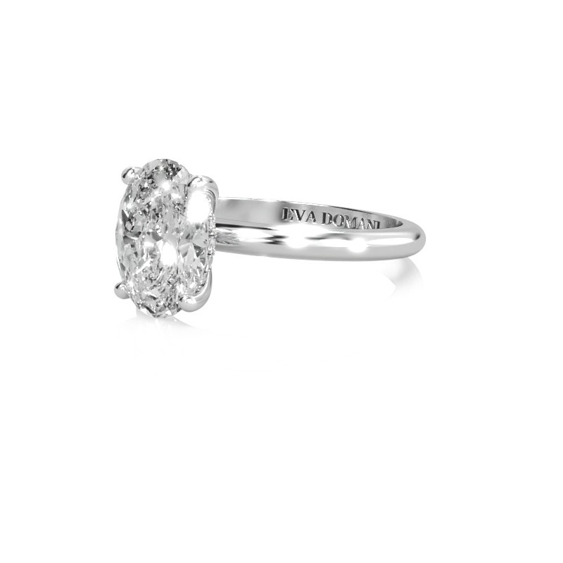 SOLITAIRE DIAMANT FORME ovale
