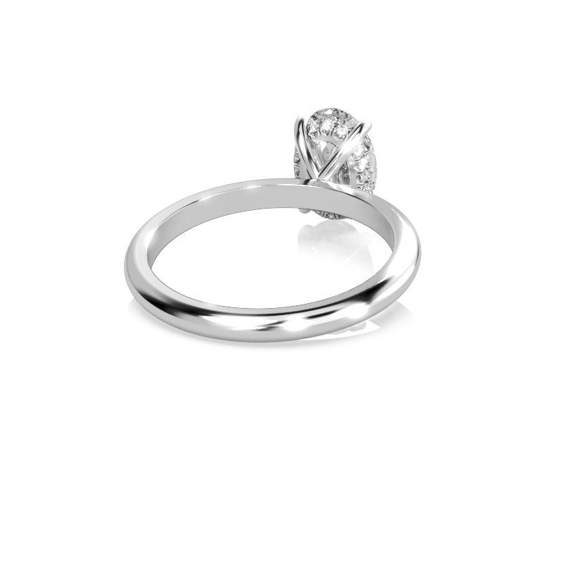 SOLITAIRE DIAMANT FORME ovale