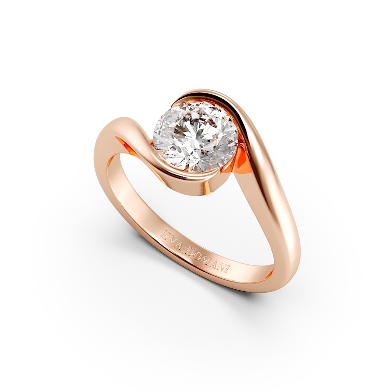 SOLITAIRE DIAMANT FORME POIRE 1