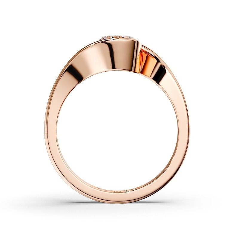 SOLITAIRE DIAMANT FORME POIRE 1