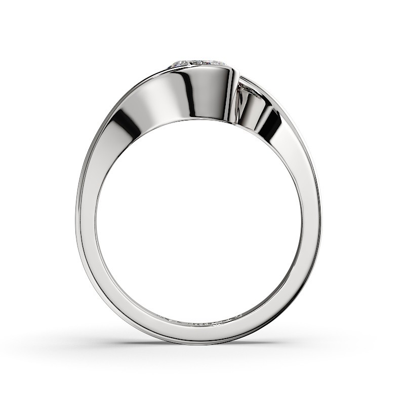 SOLITAIRE DIAMANT FORME POIRE 1