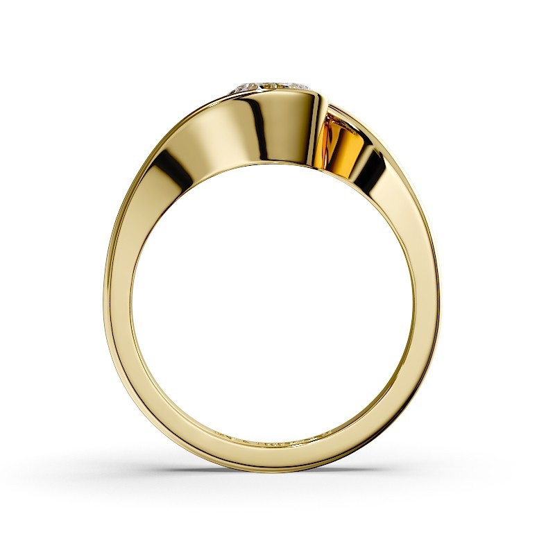 SOLITAIRE DIAMANT FORME POIRE 1