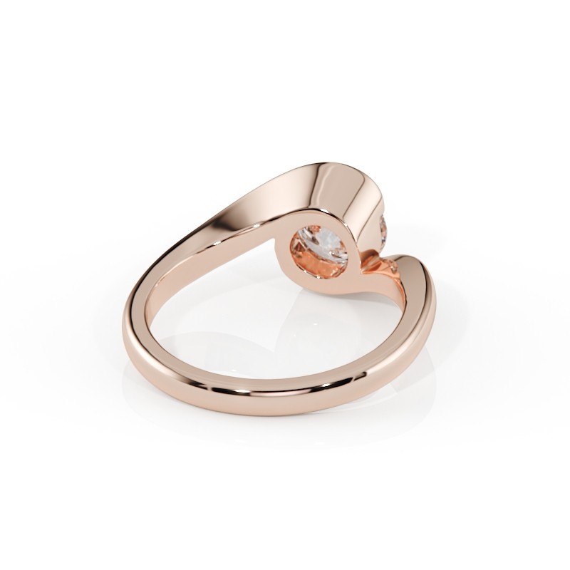 SOLITAIRE DIAMANT FORME POIRE 1